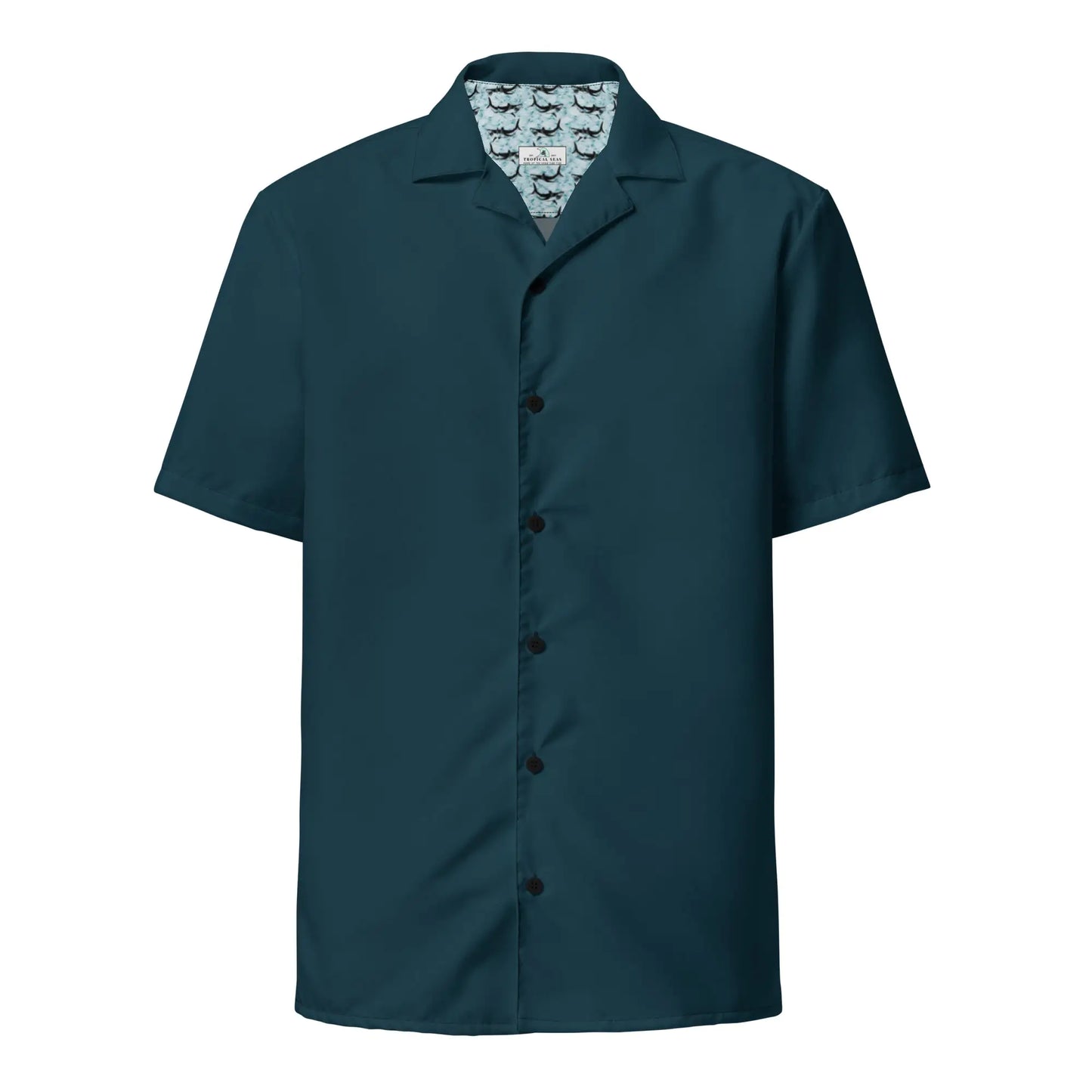 Dark Seas Blue button shirt (UPF50+ Protection)