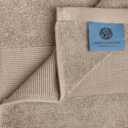 Resort Collection Soft Bath Sheet Towels 35x70 in Oversize 2 Pack Taupe Large