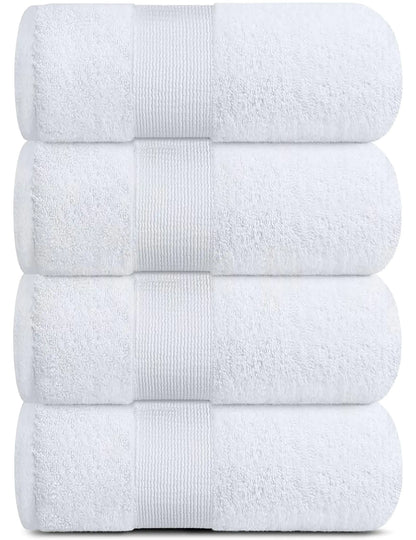 Resort Collection Soft Bath Towels 28x55 in 4 Pack